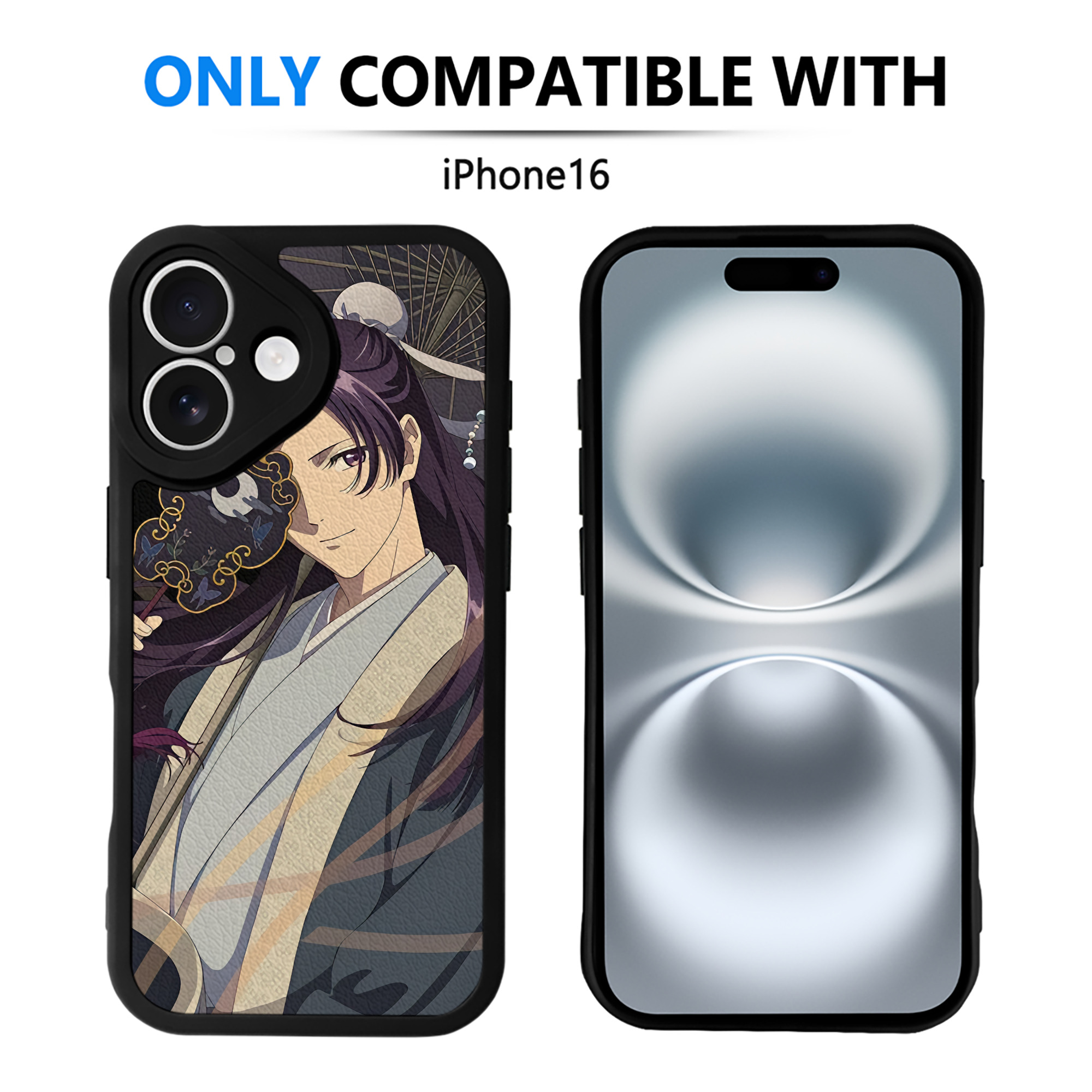 （画像用） 薬屋のひとりごと The Apothecary Diaries 【iPhone 16シリーズ対応】シリコンスマホケース（レザー調） 材質：シリコン